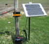 B280 Solar Energizer - pole mount with battery on ground