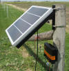 B180 Solar Energizer - wood post mount
