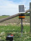 B80 Solar Energizer - T-post mount with battery on ground